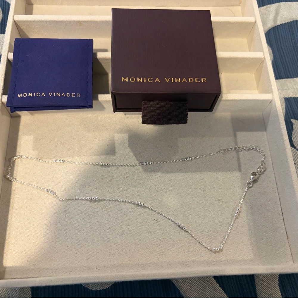 Monica Vinader Delicate Silver Necklace